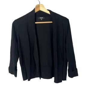 Premise Studio Black 3/4‎ Sleeve Ribbed Knit Sweater M